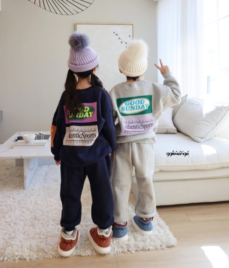 Ggomenge - Korean Children Fashion - #discoveringself - Sunday Top Bottom Set - 4