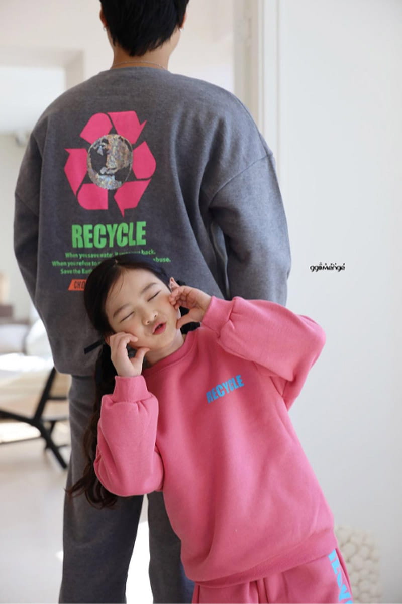 Ggomenge - Korean Children Fashion - #fashionkids - Adult Recycle Fleece Top Bottom Set - 5