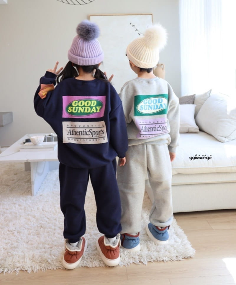 Ggomenge - Korean Children Fashion - #kidsshorts - Adult Sunday Top Bottom Set - 6