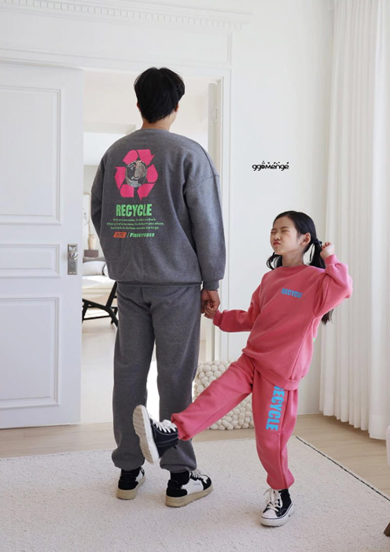 Ggomenge - Korean Children Fashion - #kidsshorts - Adult Recycle Fleece Top Bottom Set - 6