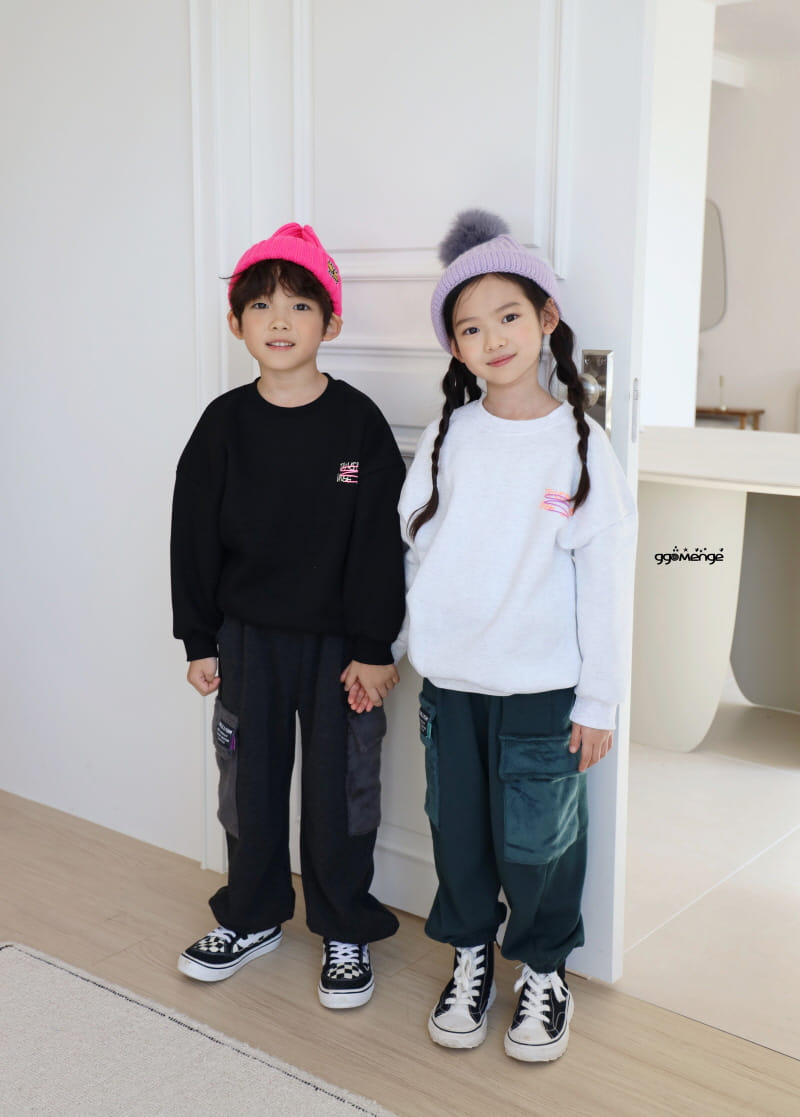Ggomenge - Korean Children Fashion - #magicofchildhood - Number Fleece Sweatshirt - 8