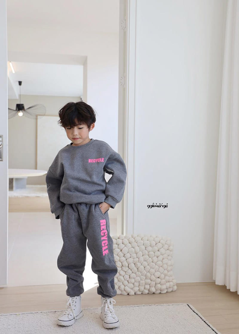 Ggomenge - Korean Children Fashion - #minifashionista - Adult Recycle Fleece Top Bottom Set - 12