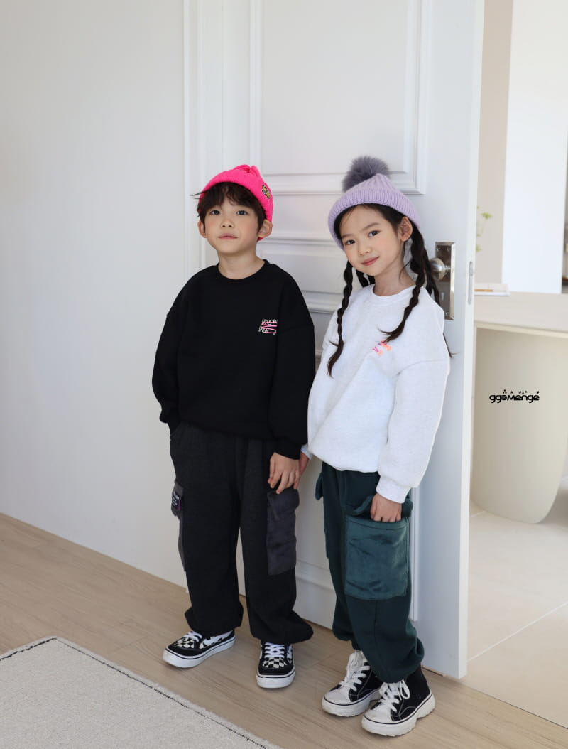 Ggomenge - Korean Children Fashion - #minifashionista - Number Fleece Sweatshirt - 9