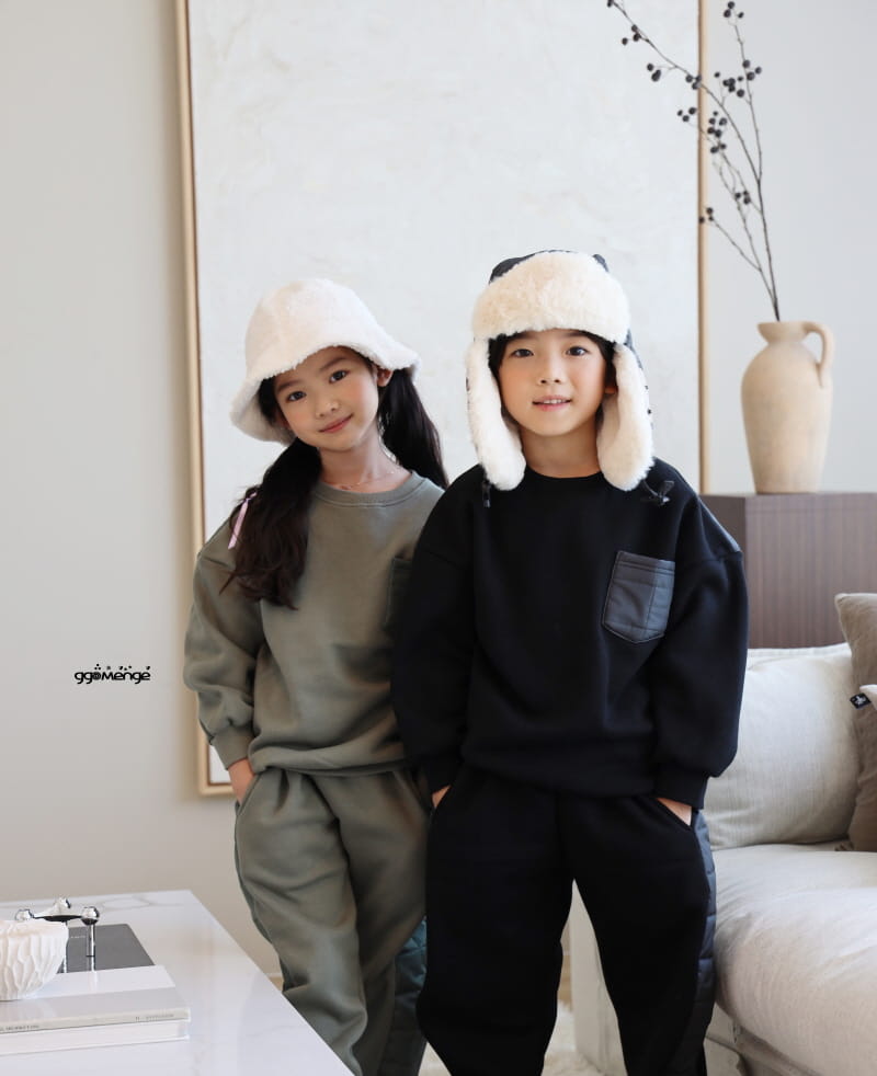 Ggomenge - Korean Children Fashion - #minifashionista - Adult Square Top Bottom Set - 6