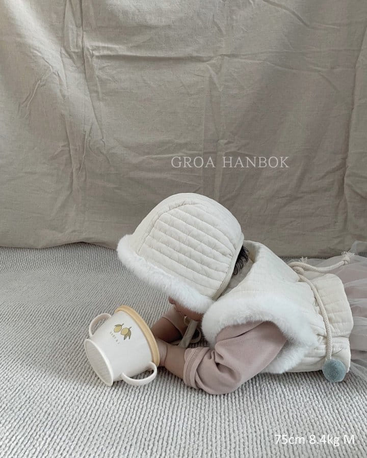 Groa - Korean Baby Fashion - #babyboutiqueclothing - Quilted Bebe Ear Muffler - 6
