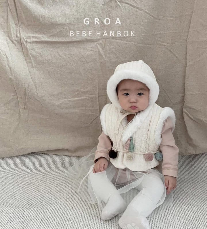 Groa - Korean Baby Fashion - #babyclothing - Quilted Bebe Ear Muffler - 7