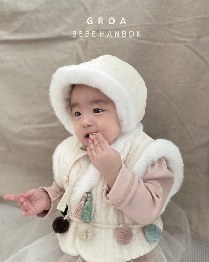 Groa - Korean Baby Fashion - #babyfashion - Quilted Bebe Ear Muffler - 8
