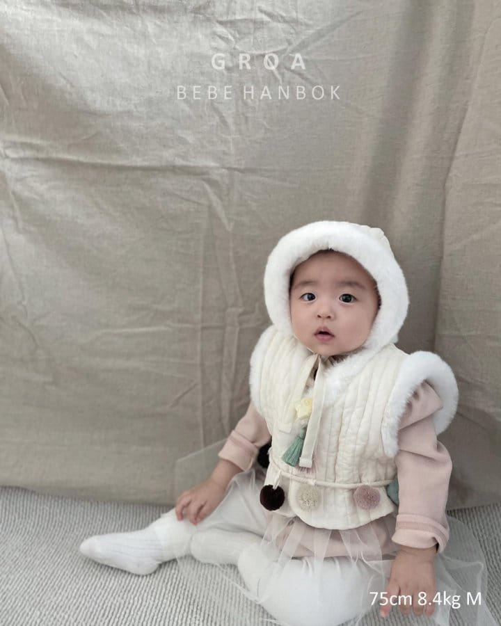 Groa - Korean Baby Fashion - #babygirlfashion - Quilted Bebe Ear Muffler - 10