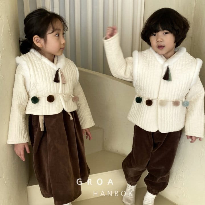 Groa - Korean Baby Fashion - #babyootd - Pom Pom First Birthday Band  - 10