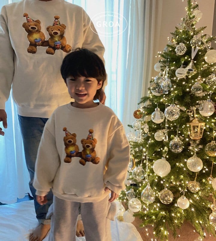 Groa - Korean Children Fashion - #Kfashion4kids - Mom Bear Adult Sweatshirt - 8