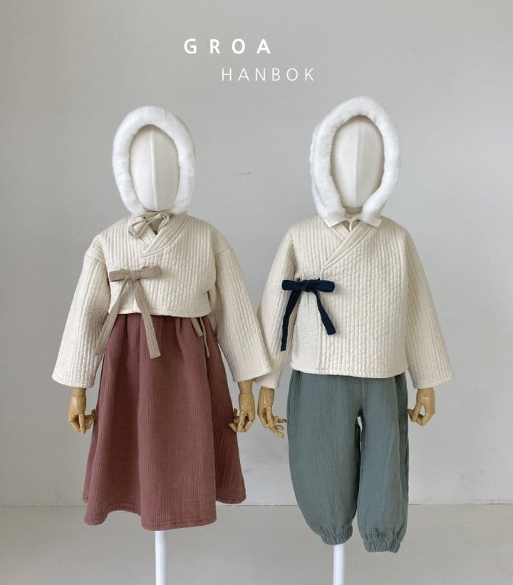 Groa - Korean Children Fashion - #Kfashion4kids - Boy Hanbok Jeogori Pants Set - 5