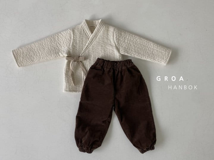 Groa - Korean Children Fashion - #childofig - Boy Hanbok Jeogori Pants Set - 11