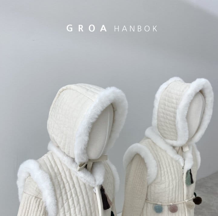 Groa - Korean Children Fashion - #childofig - Quilted Kids Bonnet - 4