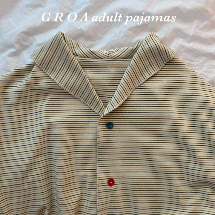 Groa - Korean Children Fashion - #childrensboutique - Mom Adult Pajama - 4