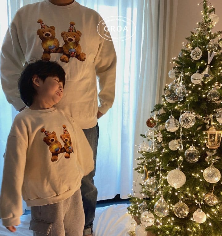 Groa - Korean Children Fashion - #discoveringself - Mom Bear Adult Sweatshirt - 4