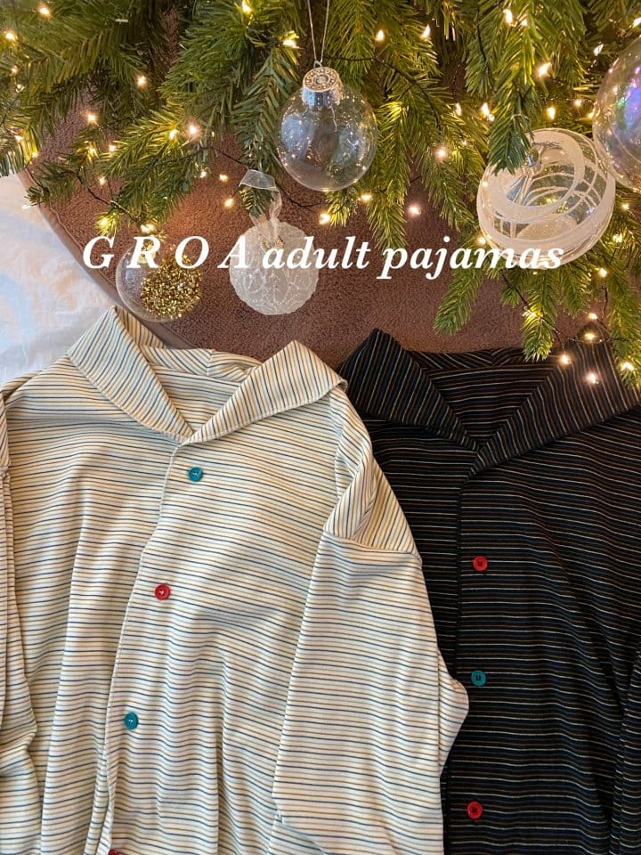 Groa - Korean Children Fashion - #kidsshorts - Dad Adult Pajama - 6