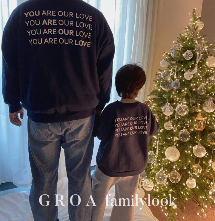 Groa - Korean Children Fashion - #kidsstore - Dad Love Hour Adult Sweatshirt - 9