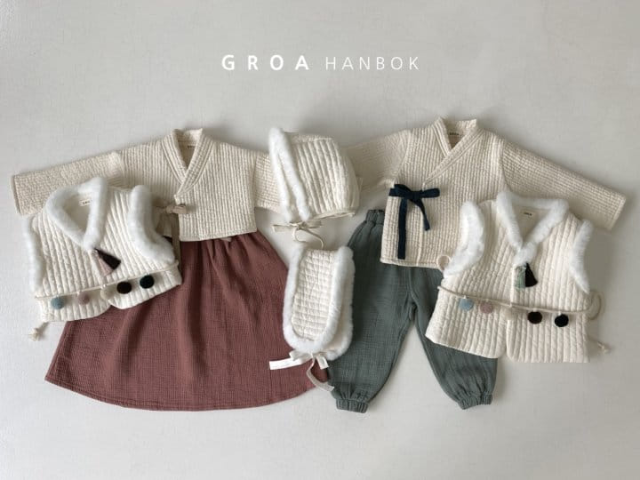 Groa - Korean Children Fashion - #kidsstore - Boy Hanbok Jeogori Pants Set - 3