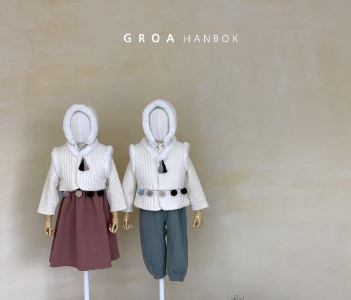 Groa - Korean Children Fashion - #magicofchildhood - Boy Hanbok Jeogori Pants Set - 7