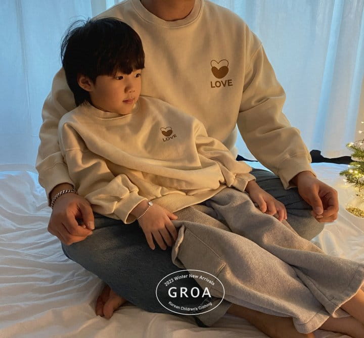Groa - Korean Children Fashion - #stylishchildhood - Mom Love Hour Adult Sweatshirt - 3