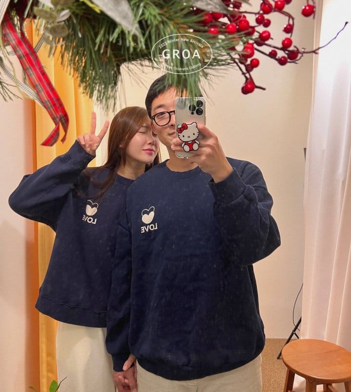 Groa - Korean Children Fashion - #toddlerclothing - Mom Love Hour Adult Sweatshirt - 2