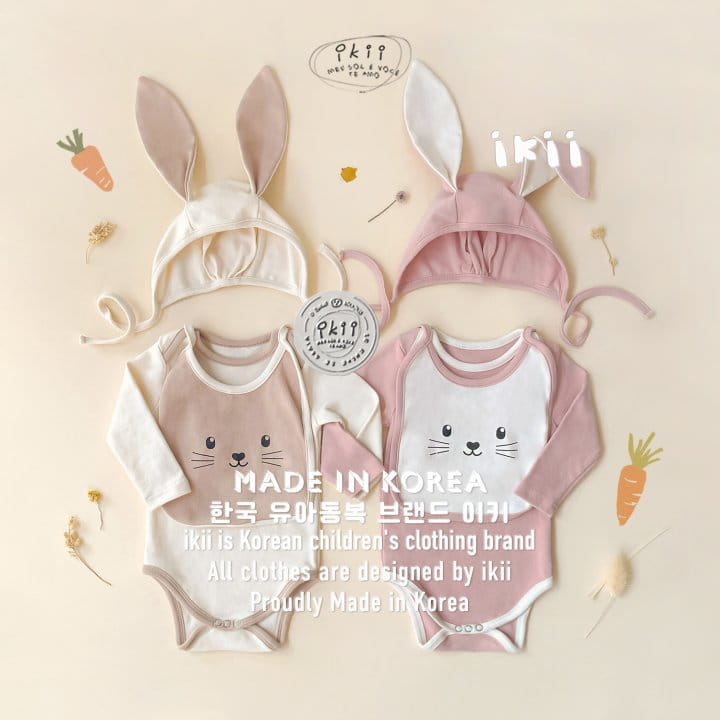 Ikii - Korean Baby Fashion - #babyfever - Rabbit Body Suit Set