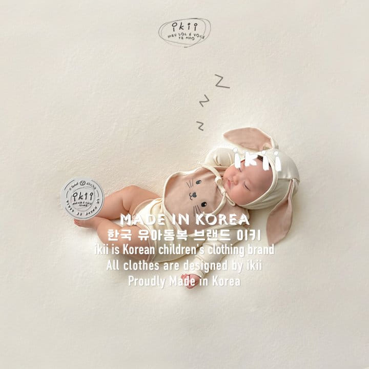 Ikii - Korean Baby Fashion - #babyoutfit - Rabbit Body Suit Set - 6