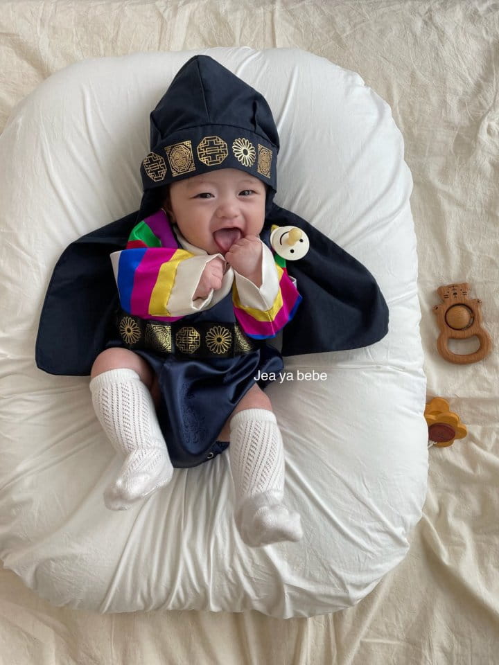 Jeaya & Mymi - Korean Baby Fashion - #babyboutique - Boy multicolored stripes Hanbok  - 2