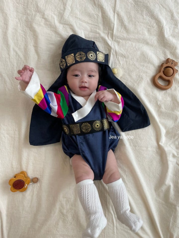 Jeaya & Mymi - Korean Baby Fashion - #babyboutiqueclothing - Boy multicolored stripes Hanbok  - 3