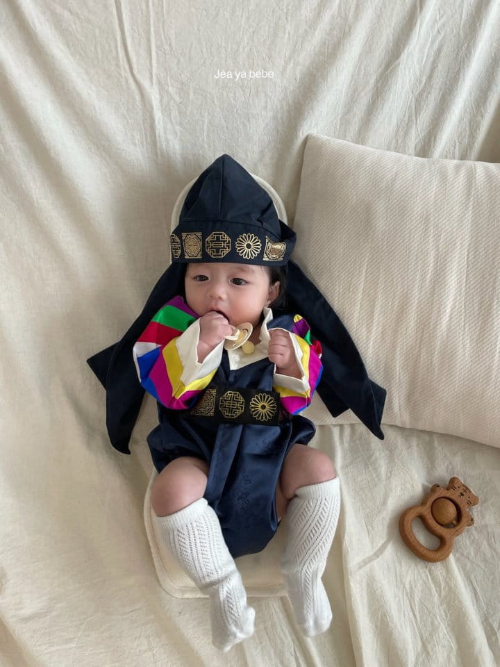Jeaya & Mymi - Korean Baby Fashion - #babyfashion - Boy multicolored stripes Hanbok  - 5