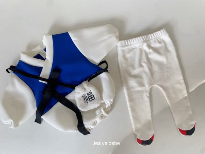 Jeaya & Mymi - Korean Baby Fashion - #babyoutfit - Shroup Seonbi Body Suit Lucky Bag Set - 2