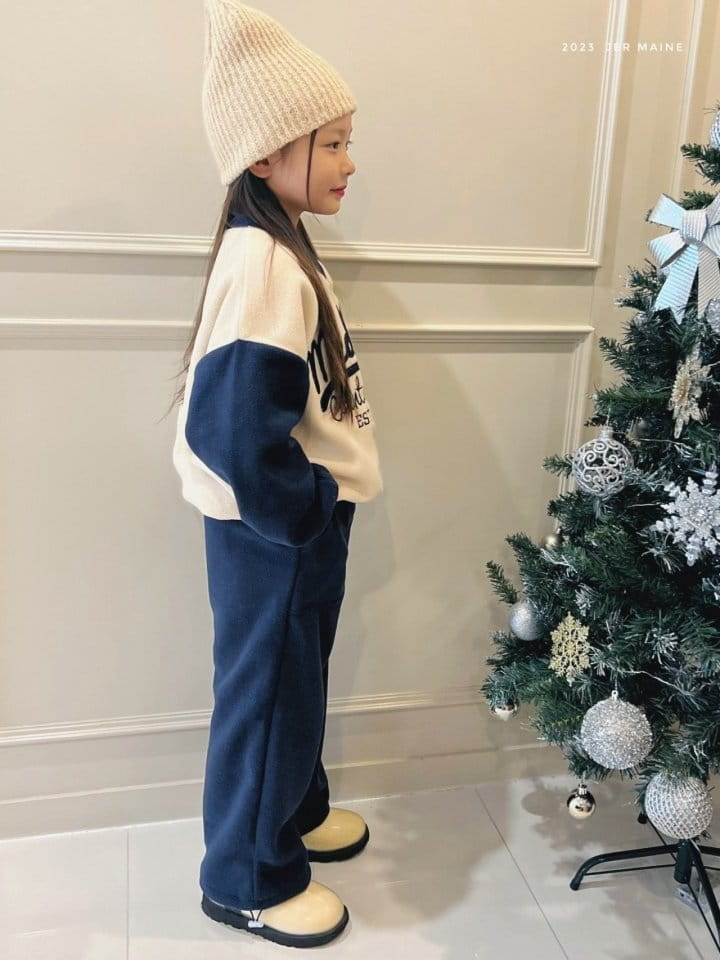 Jermaine - Korean Children Fashion - #discoveringself - Fleece Wide Pants - 2