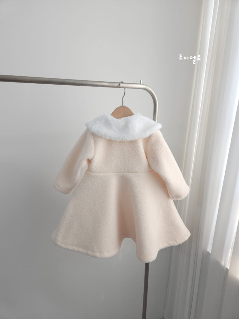 Joy ello - Korean Children Fashion - #childrensboutique - Mink Coat One-Piece - 3