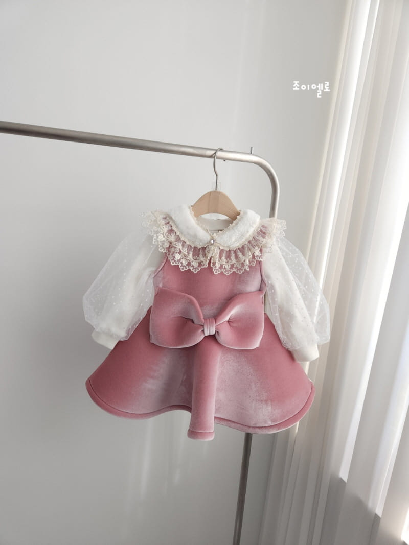 Joy ello - Korean Children Fashion - #fashionkids - Ribbon Cushion One-Piece - 7