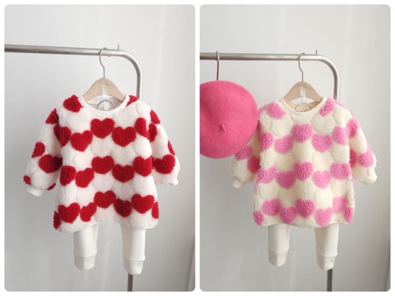 Joy ello - Korean Children Fashion - #fashionkids - Bookle Heart Long Tee