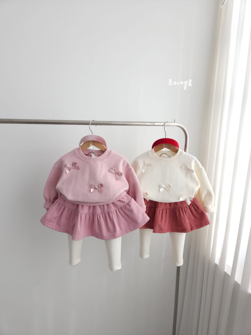 Joy ello - Korean Children Fashion - #kidsstore - Check Skirt Leggings - 2