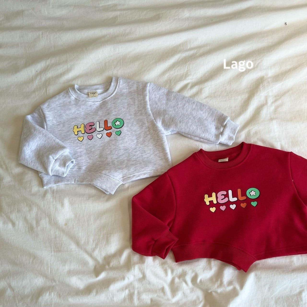 Lago - Korean Children Fashion - #Kfashion4kids - Hello Unbalance Sweatshirt - 7