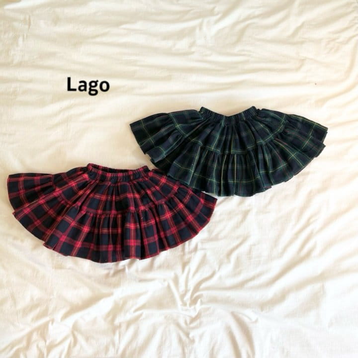 Lago - Korean Children Fashion - #Kfashion4kids - Check Kang Kang Skirt - 2