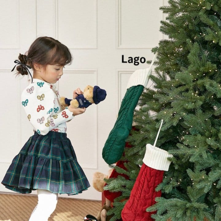 Lago - Korean Children Fashion - #childofig - Check Kang Kang Skirt - 7