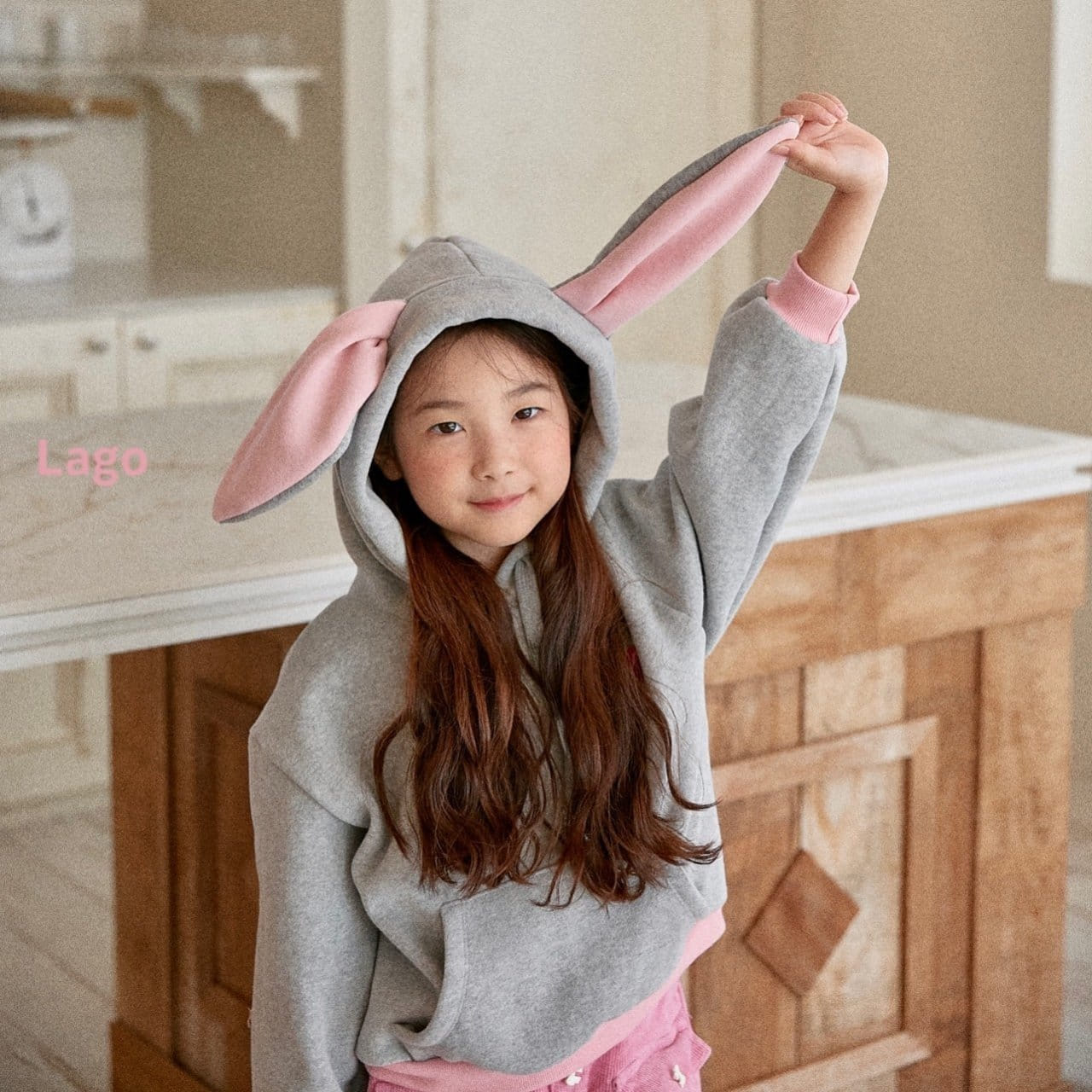 Lago - Korean Children Fashion - #childrensboutique - Rabbit Hoody