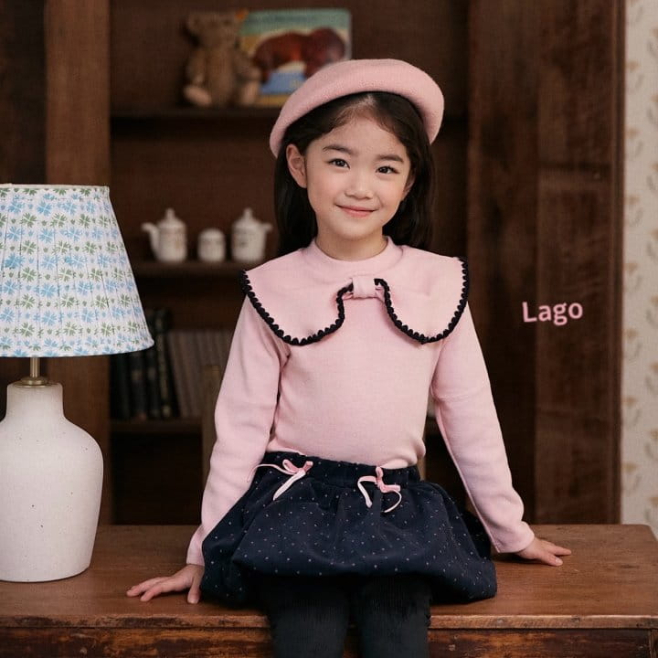 Lago - Korean Children Fashion - #designkidswear - Mello Ribbon Tee - 5