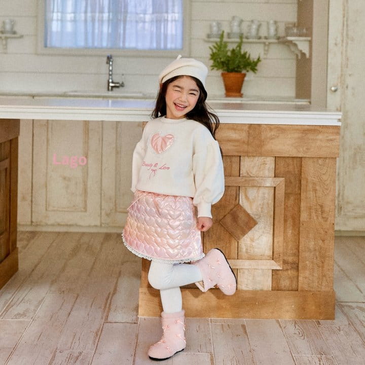 Lago - Korean Children Fashion - #designkidswear - Shy Heart Sweatshirt
