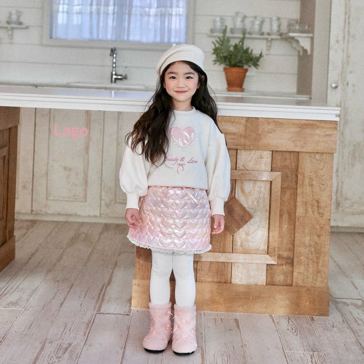 Lago - Korean Children Fashion - #fashionkids - Shy Heart Sweatshirt - 3