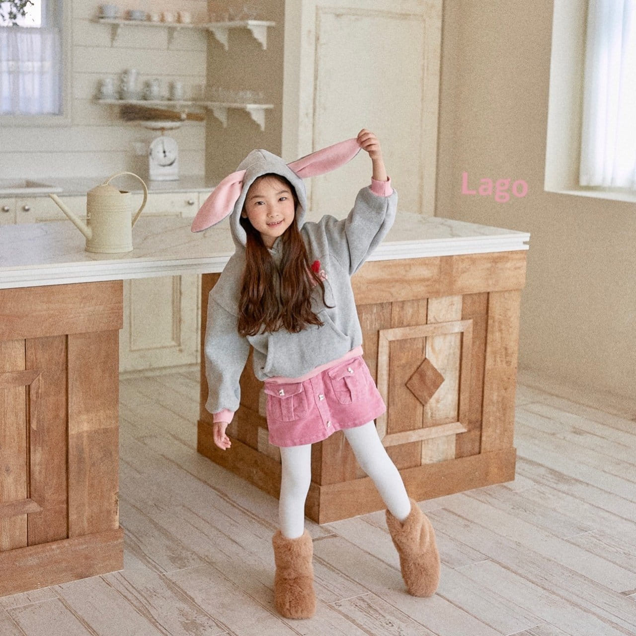 Lago - Korean Children Fashion - #kidsshorts - Rabbit Hoody - 5