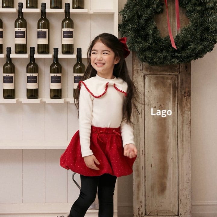 Lago - Korean Children Fashion - #kidsstore - Dot Ballon Skirt Leggings