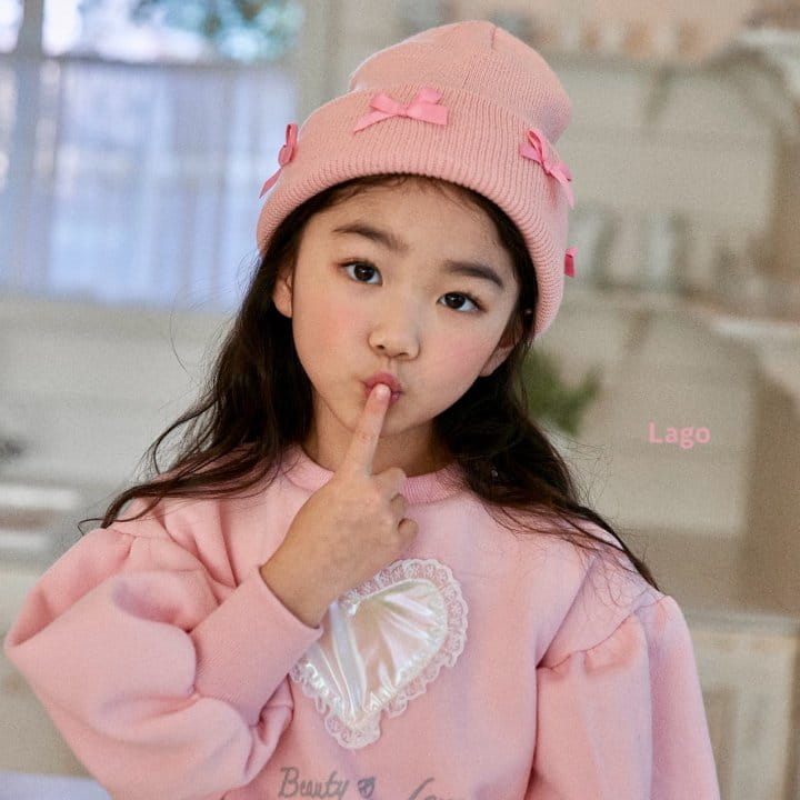 Lago - Korean Children Fashion - #kidsstore - Shy Heart Sweatshirt - 5