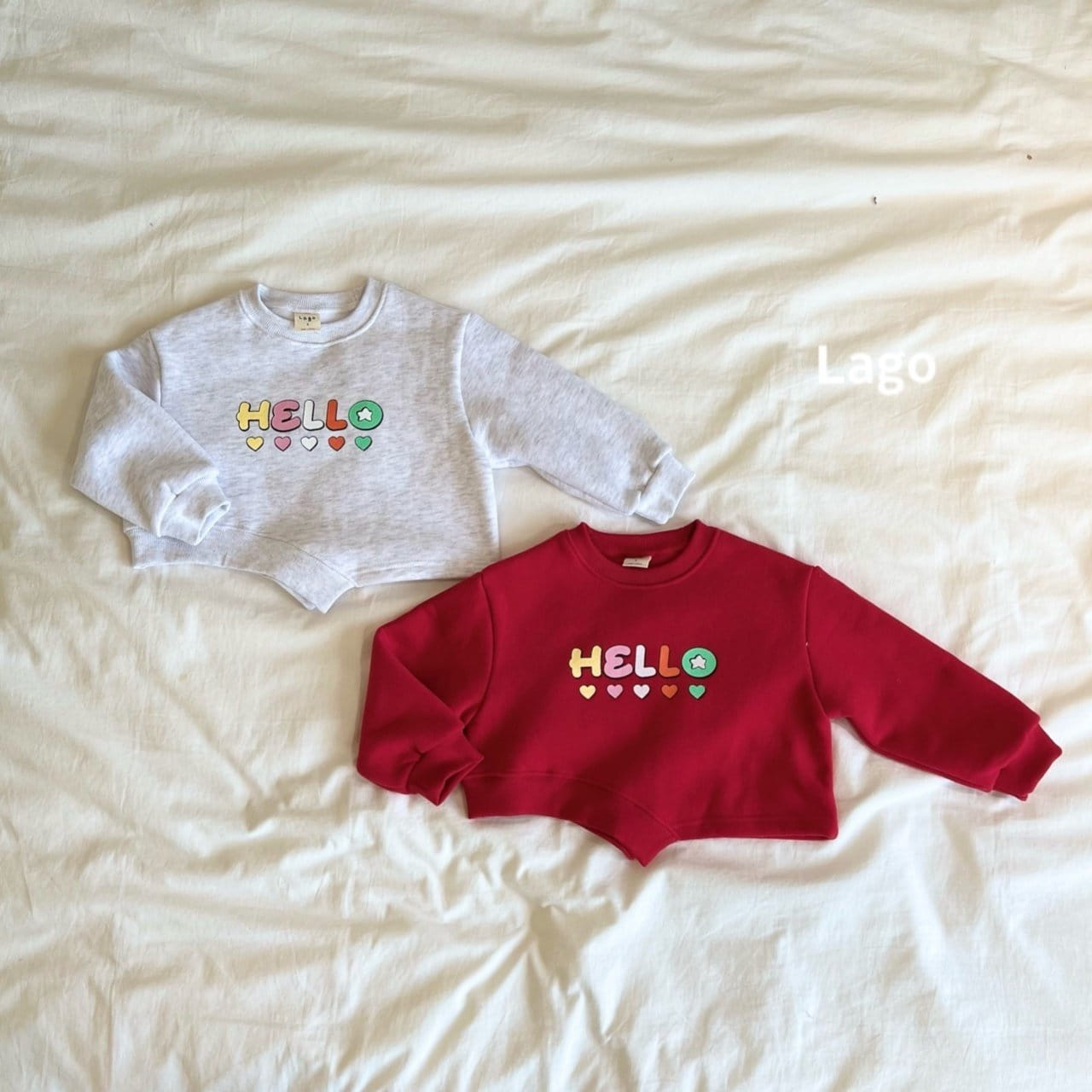 Lago - Korean Children Fashion - #kidzfashiontrend - Hello Unbalance Sweatshirt - 6