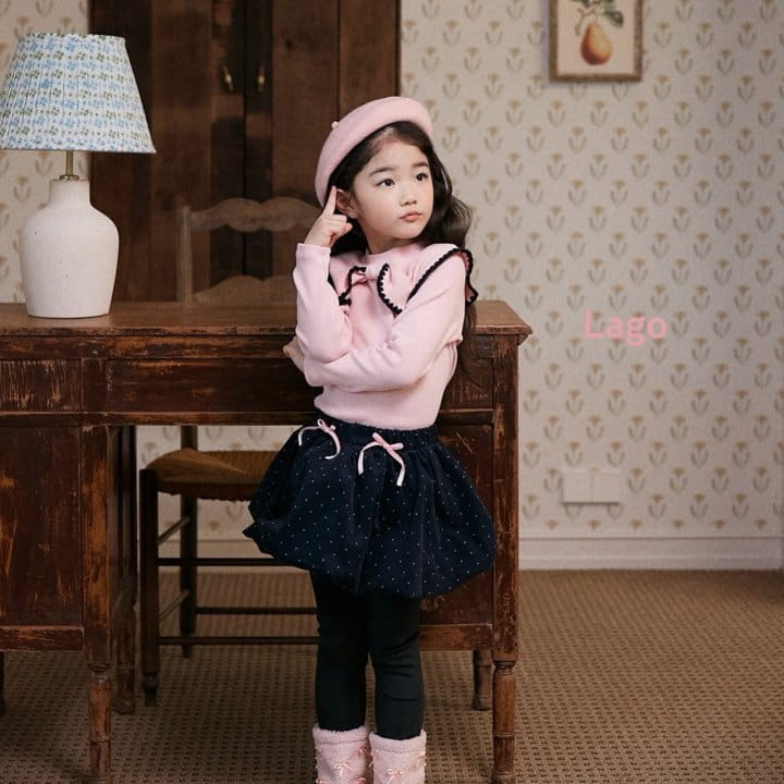 Lago - Korean Children Fashion - #Kfashion4kids - Dot Ballon Skirt Leggings - 4