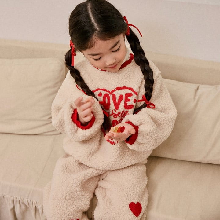 Lago - Korean Children Fashion - #littlefashionista - Love  Cozy Jogger Pants