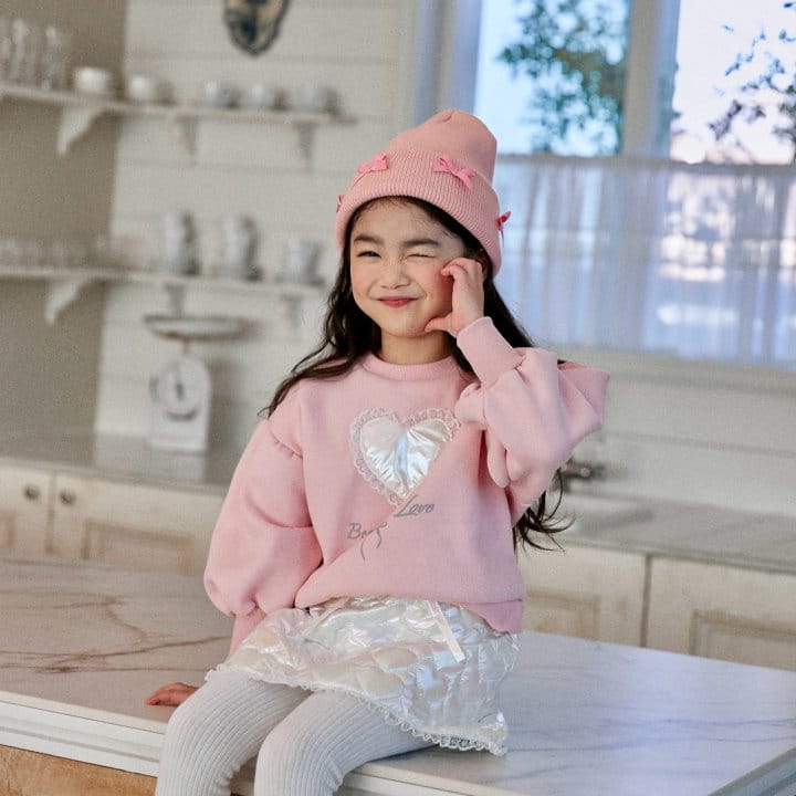 Lago - Korean Children Fashion - #littlefashionista - Shy Heart Sweatshirt - 8